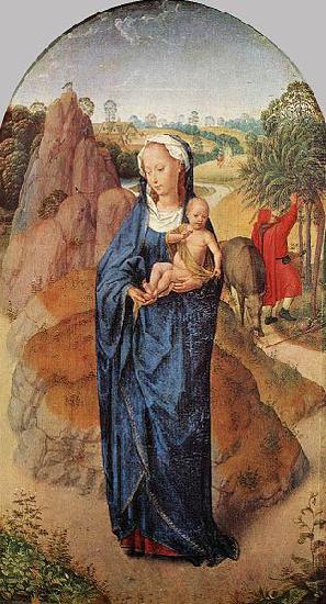Hans Memling Virgin and Child in a Landscape France oil painting art